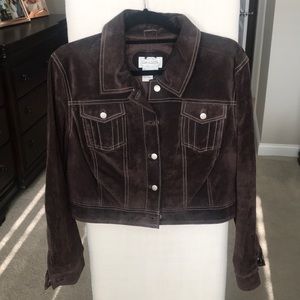 Cropped Leather Jacket